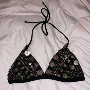 Victoria Secret Bathing Suit Top w/ Embellishment